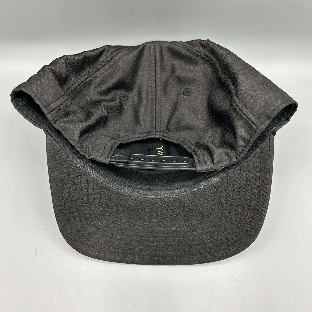Air Jordan Hat Men Black Cement Elephant Gold Metal Jumpman Snap Back Cap